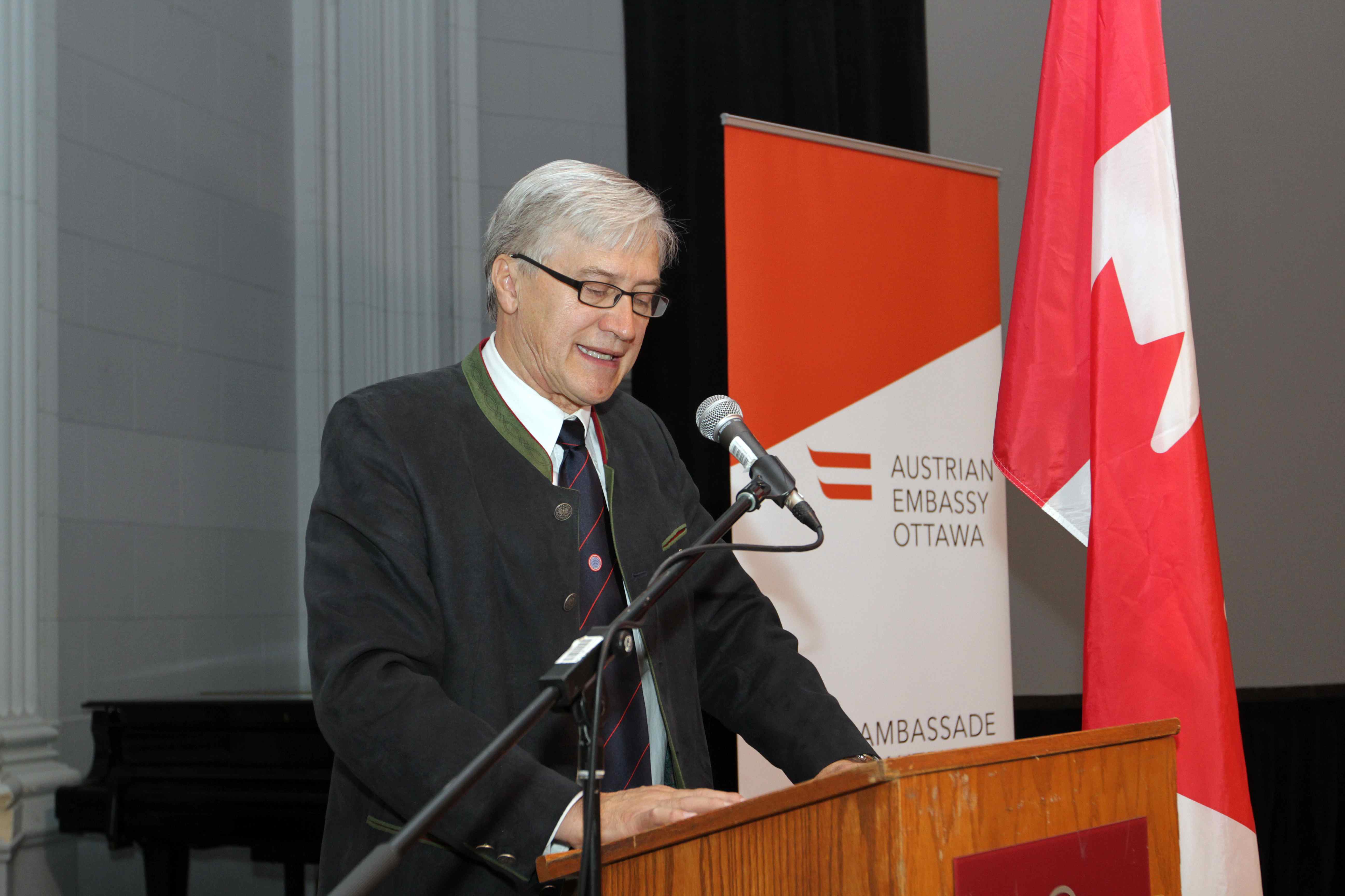 Roland Pirker, President, ACC & ASO, addresses symposium Roland Pirker, President, ACC & ASO, addresses symposium